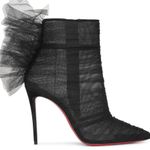Christian Louboutin Libellibooty 100 Organza in Black Tulle Photo 1