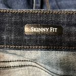 Judy Blue  Skinny Dark Blue Jeans with Contrasting Stitching Photo 6
