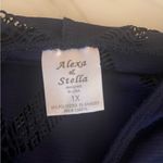 Alexa & Stella Women’s Plus Size 1X Blue Sleeveless Swim Cover Up Pullover Photo 3