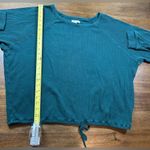 Madewell Women's Size XL Green Long Sleeve Round Neck Adjustable Waist Sweater Photo 4