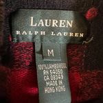 Ralph Lauren Lauren  Lambswool Plaid 1/4 Zip Sweater Women's Medium Photo 2