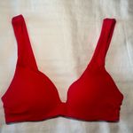 H&M  Ribbed Red Bikini Top Photo 0