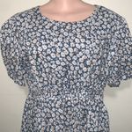 OTT (Over The Top) Floral puff sleeve dress woman size MEDIUM cotton White Photo 1