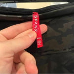 Spanx  Faux Leather Camo Leggings in Matte Black Camo Photo 2