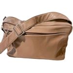 Perlina NEW  NEW YORK Taupe Satchel Leather Bag Photo 0