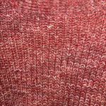 LOVE ELLIE RED TWEED LIKE SWEATER 100% ACRYLIC 2 POCKETS 4 BUTTON CARDIGAN LARGE Photo 5