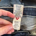 True Religion Becky Crystal Dark Wash Swarovski Distressed Low Rise Bootcut Jean Photo 6