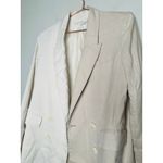 Veronica Beard Tan Two Toned Blazer Oversized Front Button Braeton Jacket 10 Photo 6