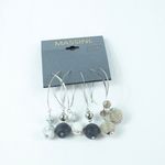 Massini Silver Jewelry Ball Earrings 3 Pack - NEW Photo 0