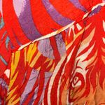 Anthropologie  Red and Orange Tiger Print women Shirt Photo 6