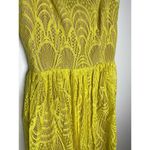 Dress the Population  Dress Size S NEW Francesca Embroidered Lace A-Line Yellow Photo 5