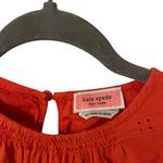 Kate Spade Bright Red  Designer Ruffle Detail Top Shirt Women’s Size XS/Small Fit Photo 2