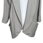 Aritzia Wilfred Chevalier Jacket Gray Drape Front Women’s Size 6 Open Front Loos Photo 2