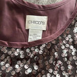 Chico's CHICO’S SEQUINS FORMAL Top Size Small Photo 3