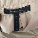 BCBGMAXAZRIA  Beige Black Aurora Embroidered Tulle Sleeveless Trumpet Gown 4 Photo 6