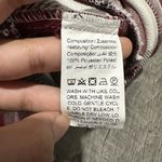 Red White Plaid Jacket Coat flannel button up fall autumn women’s medium hooded Photo 3