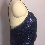 Christina Wu Navy Sequin Dress- Style 22703 Photo 4