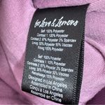 For Love & Lemons For Love & Lemons Cozy Sherpa Cropped Pullover Half Zip Hoodie Purple Small Photo 11