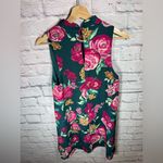 Everly Sleeveless Green and pink Floral dress women’s size medium Photo 1