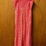 Solid & Striped  Willow Floral Midi Dress Smocked Candy Red Watermelon Large L Photo 15