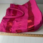 Victoria's Secret  Fuchsia and Sequin Tote pink beach bag Photo 12