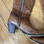 BX by Bronx Emma Knee High Camel Brown Leather Heeled Boots 8.5 Photo 9