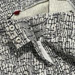 Love Scarlett Woven Grey Scratch‎ Print Cropped Skinny Leg Pants Grey White 10 Gray Photo 9