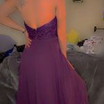 Kennedy Blue Chic Backless Purple Halter Dress Photo 1