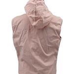 Abercrombie & Fitch Light Pink Cropped Hooded Vest Full Zip Cotton Lycra Large Photo 2