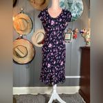 Jones Wear Vintage Flutter Sleeve Hem Midi Dress Medium Photo 10