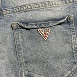 Guess Shorts Women's 26 Blue Denim Medium Wash Distressed Frayed Hem Zip Fly Photo 5