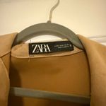 ZARA Suede Jacket Tan Photo 2