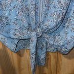 Max Studio Blue Floral Blouse Photo 2