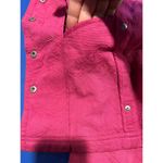 Coldwater Creek  Snap Front Jacket Pink Size 12 Collard Short 3/4 Sleeve Cotton Photo 9