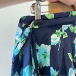 Talbots Top and Skirt Set Womens Lg/14 Blue Green Floral A-line Summer Spring Photo 5