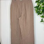 Madewell Straight Cargo Pants in Softdrape Tencel Light Umber size L Large NL207 Photo 2