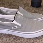 Vans Grey slip on  size 6.5 women 5 mens Photo 0