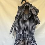 Her Entire Name Says Grace Gingham Dress Sz Ruffle Cottagecore Retro Feminine Black Photo 5