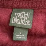 Wild Fable velour sweatshirt Maroon Size S Photo 2