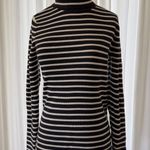 Ralph Lauren  black & white striped turtleneck sweater brand new! Photo 0