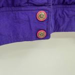 Vintage 80s Purple Ski Jacket Winter Club Cyclone Retro Insulated Coat Large Photo 2