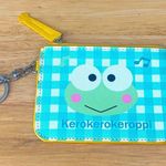 Keroppi Green & White Gingham Card Wallet Photo 0