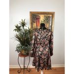 1. State  Women 6 long sleeve V-neck mini dress with a paisley print Barbiedoll Photo 2