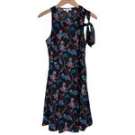 Thakoon Collective Black Daisy Printed Dress size2 Shoulder Detail Sleeveless Size 2 Photo 2