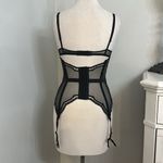 Victoria's Secret Victoria’s Secret Black Push Up Garter Corset Slip Size 34B Photo 2
