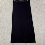 Imperfect vintage velour skirt 90s Y2K chocolate brown stretchy shiny med large Photo 11