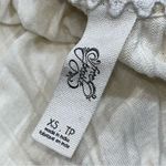 Free People  Adelia Ivory Cold Shoulder V Neck Long Sleeve Slub Tee size XS Photo 9