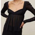 Urban Outfitters Women's S Black Mesh Babydoll Top Photo 0