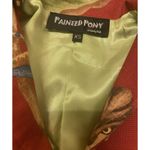 Vintage‎ Painted Pony Blazer Jacket XS Jungle Monkey Red Green Made In USA Photo 4