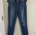 Articles of Society Blue Straight Leg Distressed Jeans Size 30 Photo 0